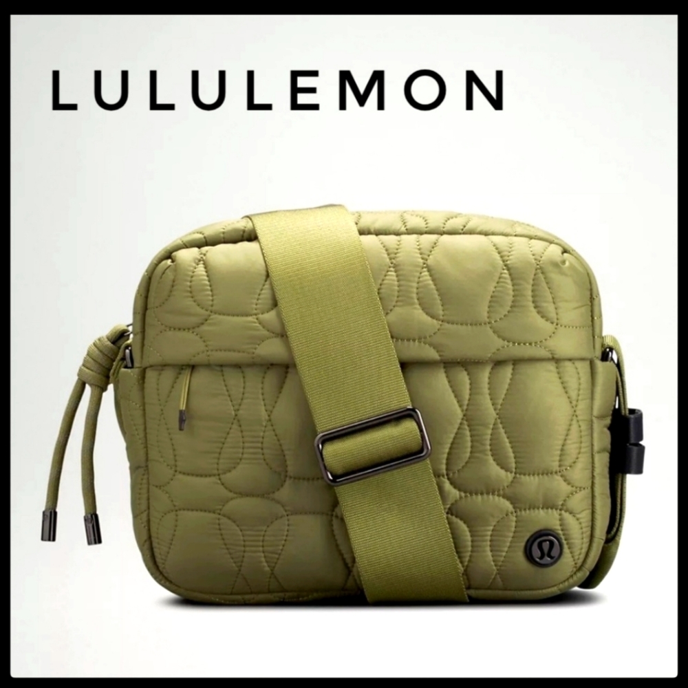 NWOT BLACK Lululemon Quilted Embrace Crossbody Bag